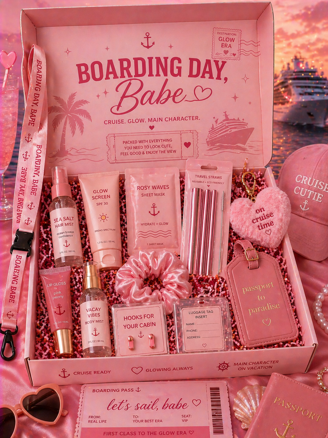 Travel/Boarding Day Babe 🚢 🎀🍒